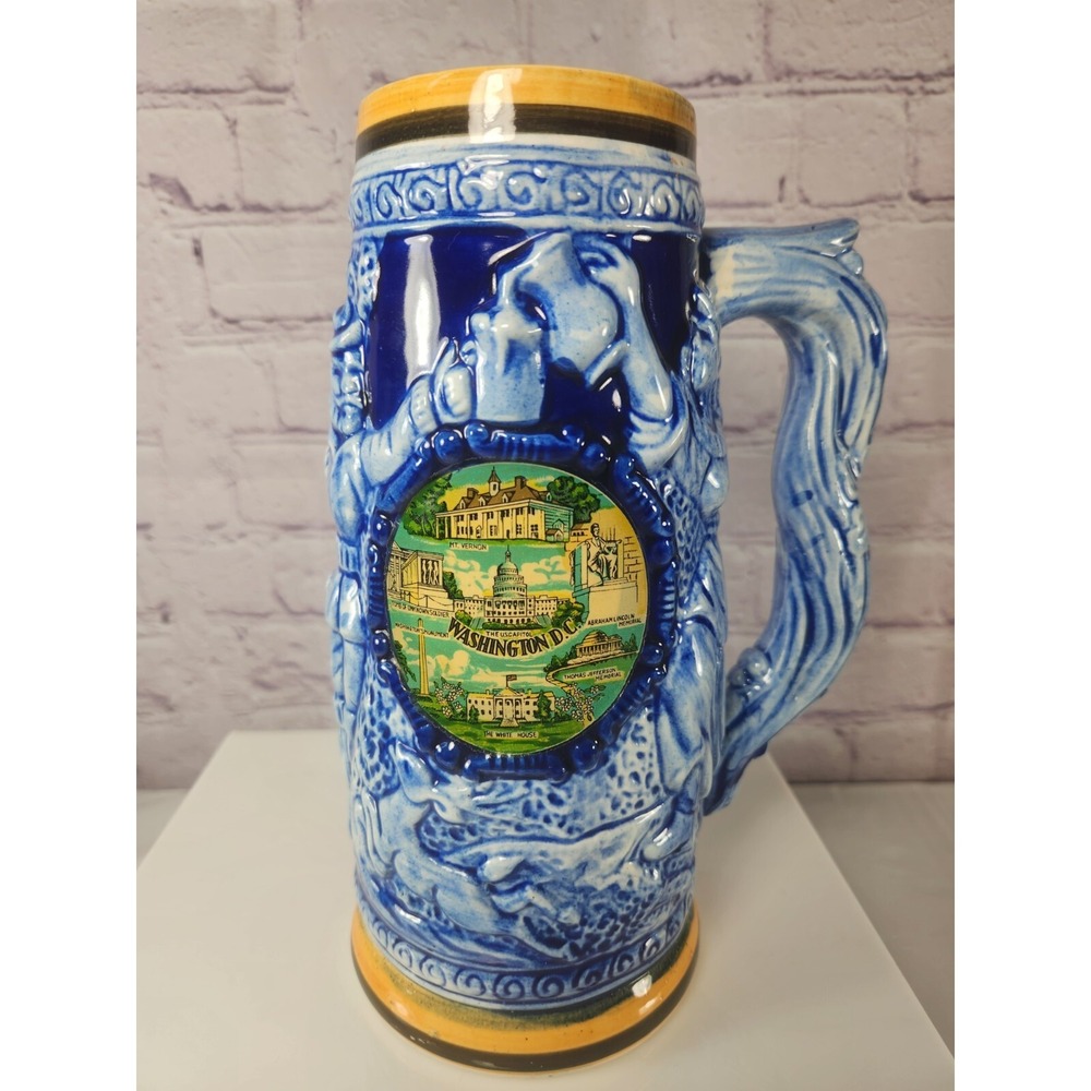 Washington D.C. Vintage German Beer Stein 9.5" Collectors Mug US Capitol